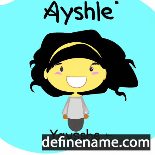 cartoon of the name Ayashe