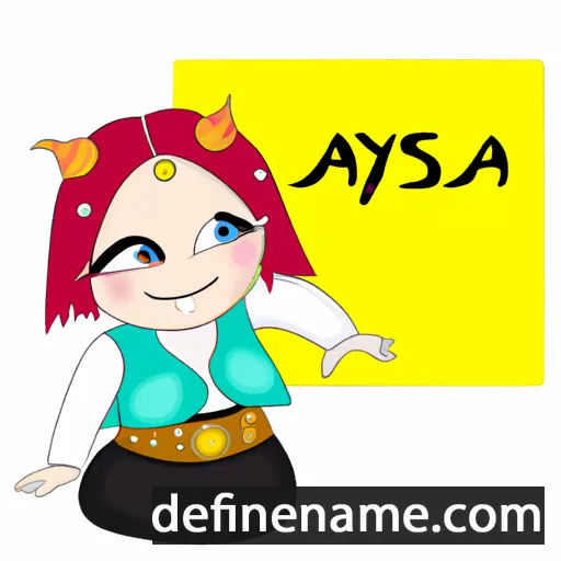 cartoon of the name Äyšä