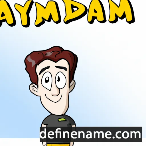 cartoon of the name Aydamir