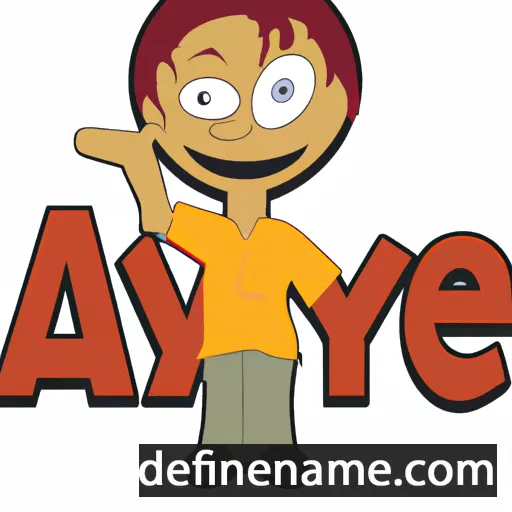 cartoon of the name Aye