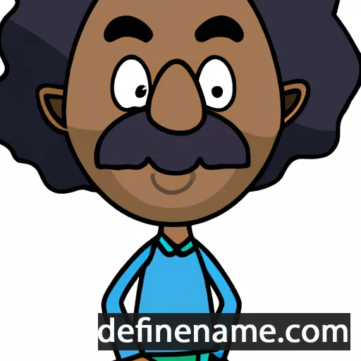 cartoon of the name Ayinde