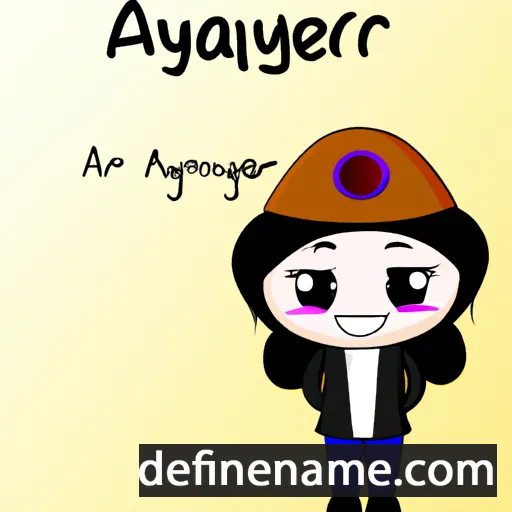 cartoon of the name Aymeriga