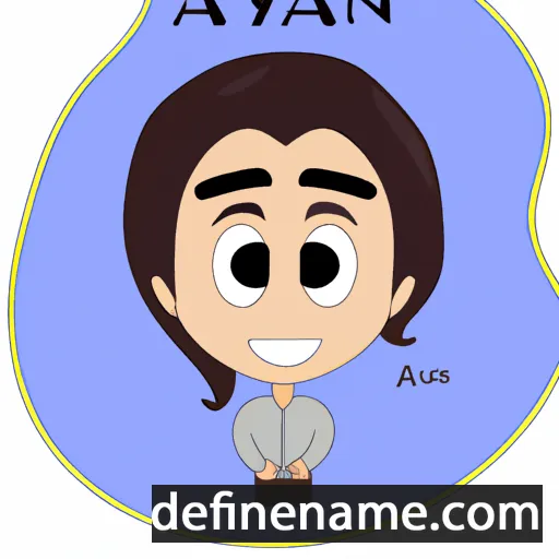 cartoon of the name Aynaan