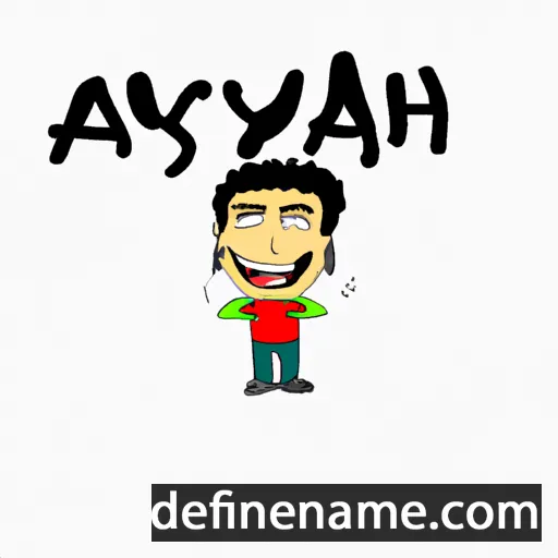 cartoon of the name Aynash