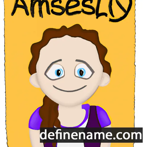 cartoon of the name Aynsley