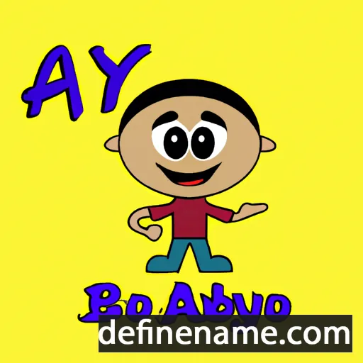 cartoon of the name Ayob