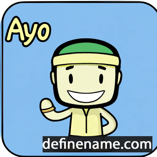 cartoon of the name Ayuo