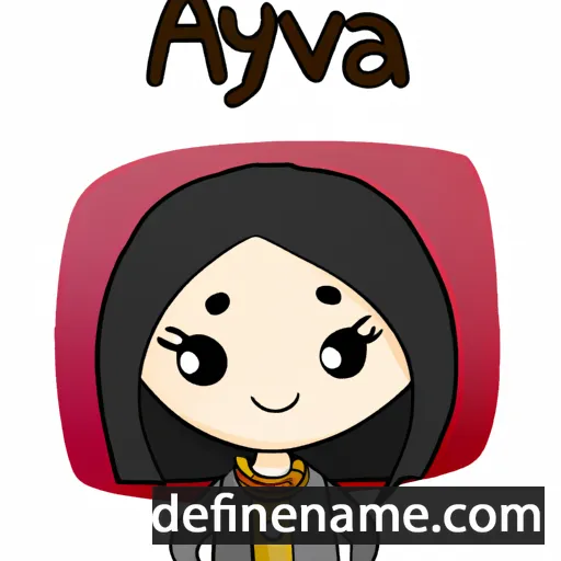 cartoon of the name Ayva