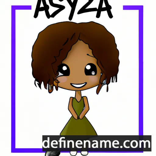 cartoon of the name Ayzsia