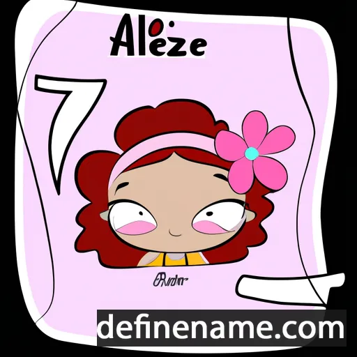 cartoon of the name Azalée