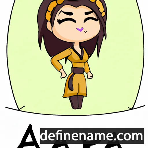 cartoon of the name Azara