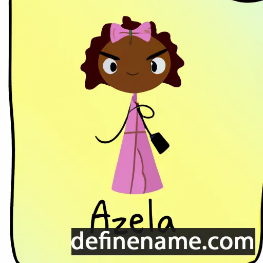 cartoon of the name Azella