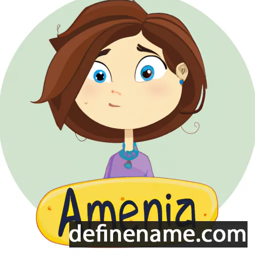 cartoon of the name Azemina