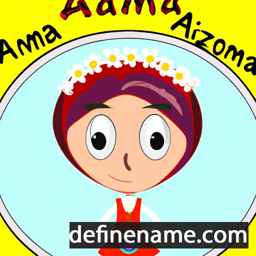 cartoon of the name Azma