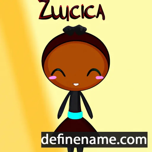 cartoon of the name Azucenna