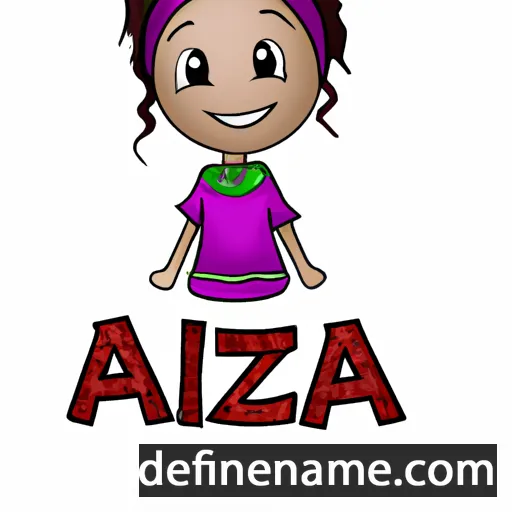 cartoon of the name Azzia