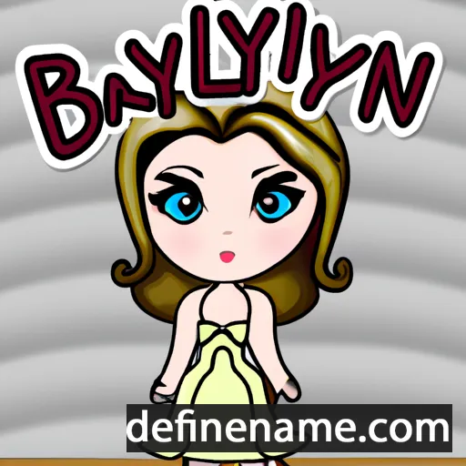 cartoon of the name Babylyn