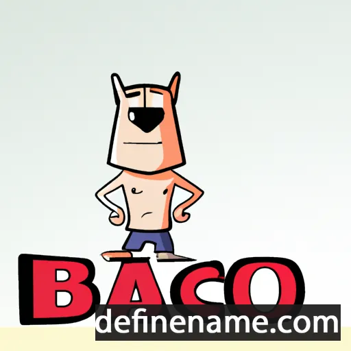 cartoon of the name Baco