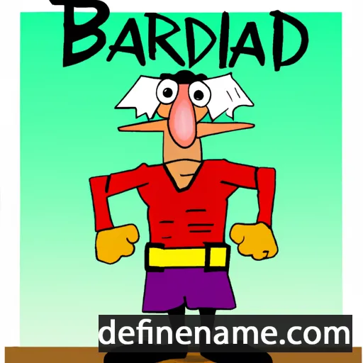 cartoon of the name Baderik