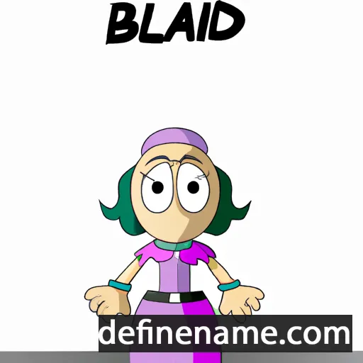 cartoon of the name Badhild