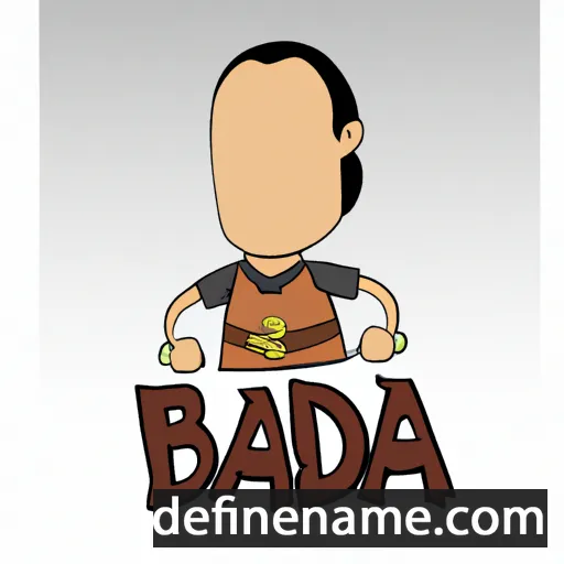 cartoon of the name Badia