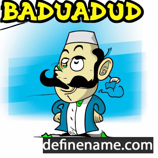 cartoon of the name Badruddin