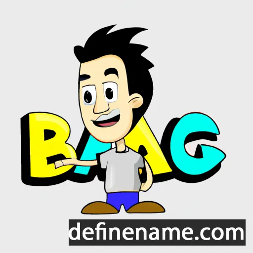 cartoon of the name Bagas