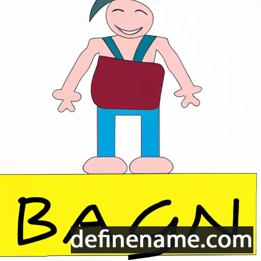 cartoon of the name Baglan