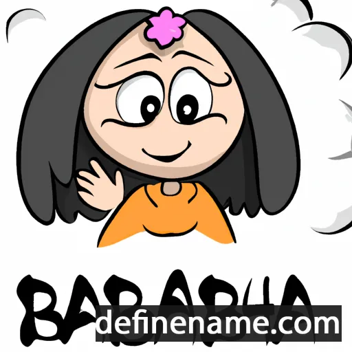 cartoon of the name Bahara