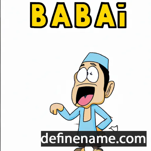 cartoon of the name Bahari