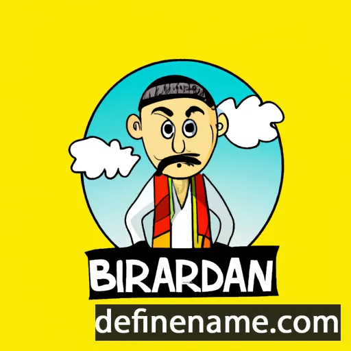 cartoon of the name Baharuddin