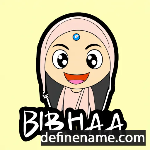 cartoon of the name Bahirah