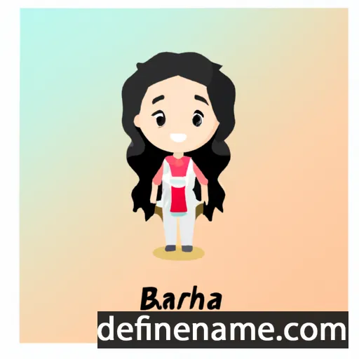 cartoon of the name Bahriya