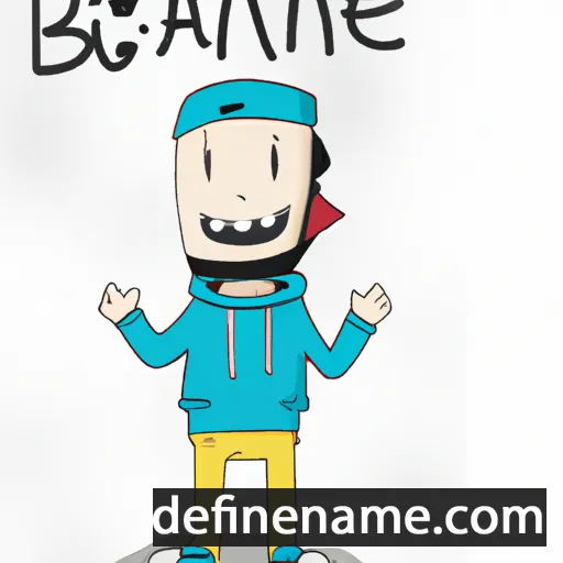 cartoon of the name Báine