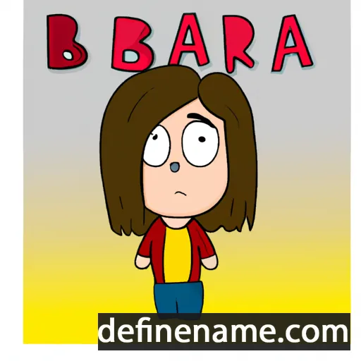 cartoon of the name Bára