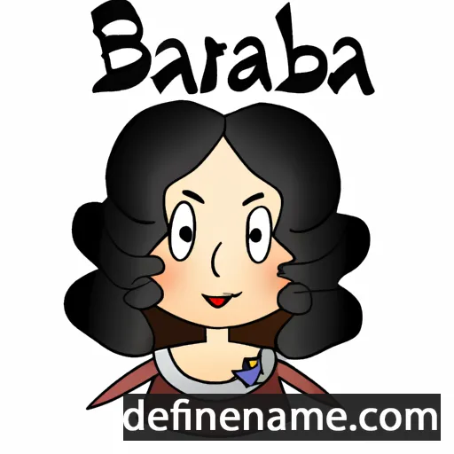 cartoon of the name Bàlbara