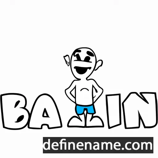 cartoon of the name Bain