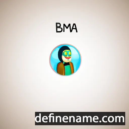 cartoon of the name Bairma