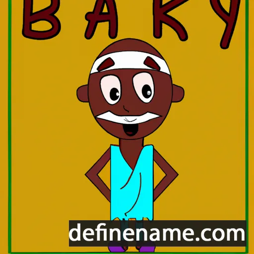 cartoon of the name Bakary