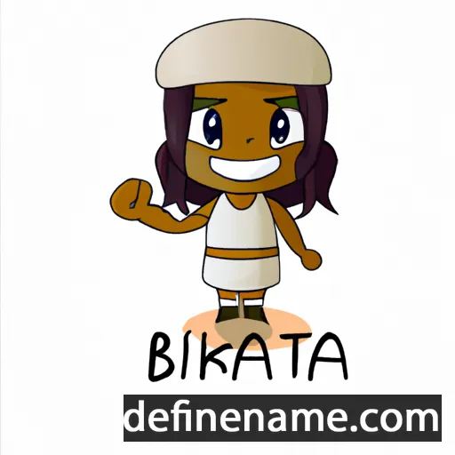 cartoon of the name Bakhita