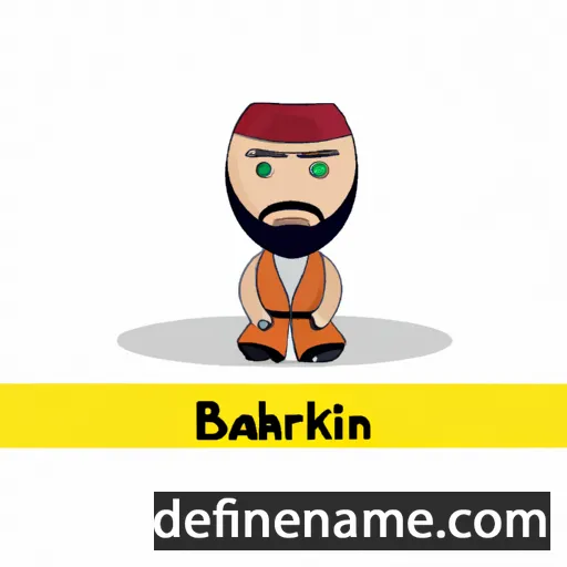 cartoon of the name Bakhriddin