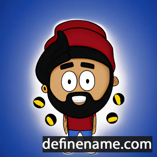 cartoon of the name Baldeep