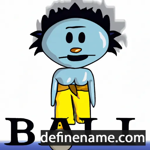 cartoon of the name Bali