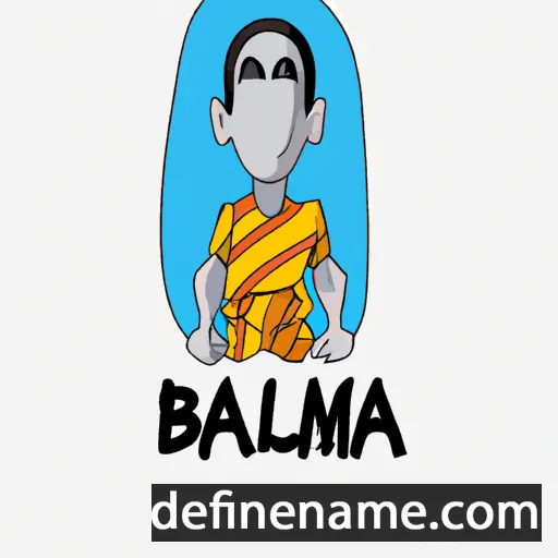 cartoon of the name Balima