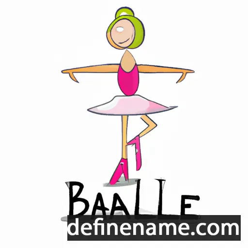 cartoon of the name Ballerina