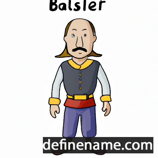 cartoon of the name Baltesar