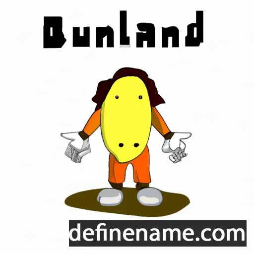 cartoon of the name Banalandju