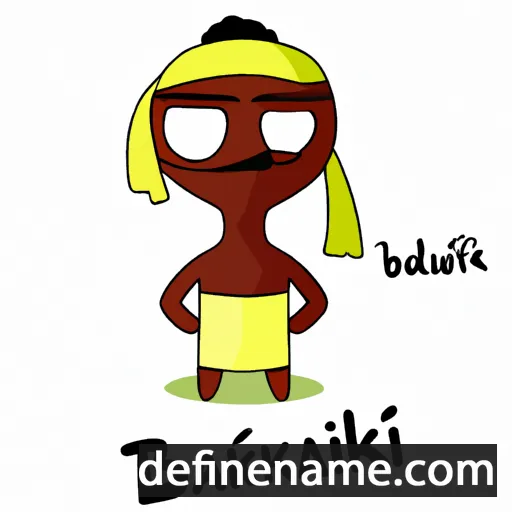 cartoon of the name Banïwbikä