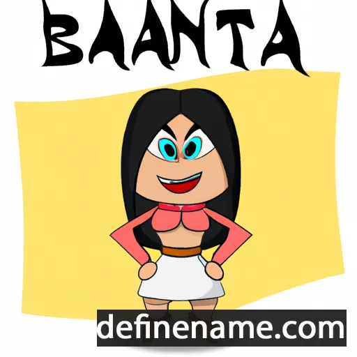 cartoon of the name Banita