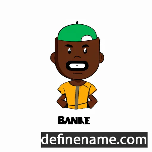 cartoon of the name Bankole